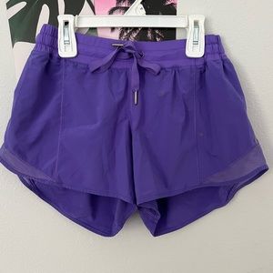 Purple LuluLemon Running Shorts